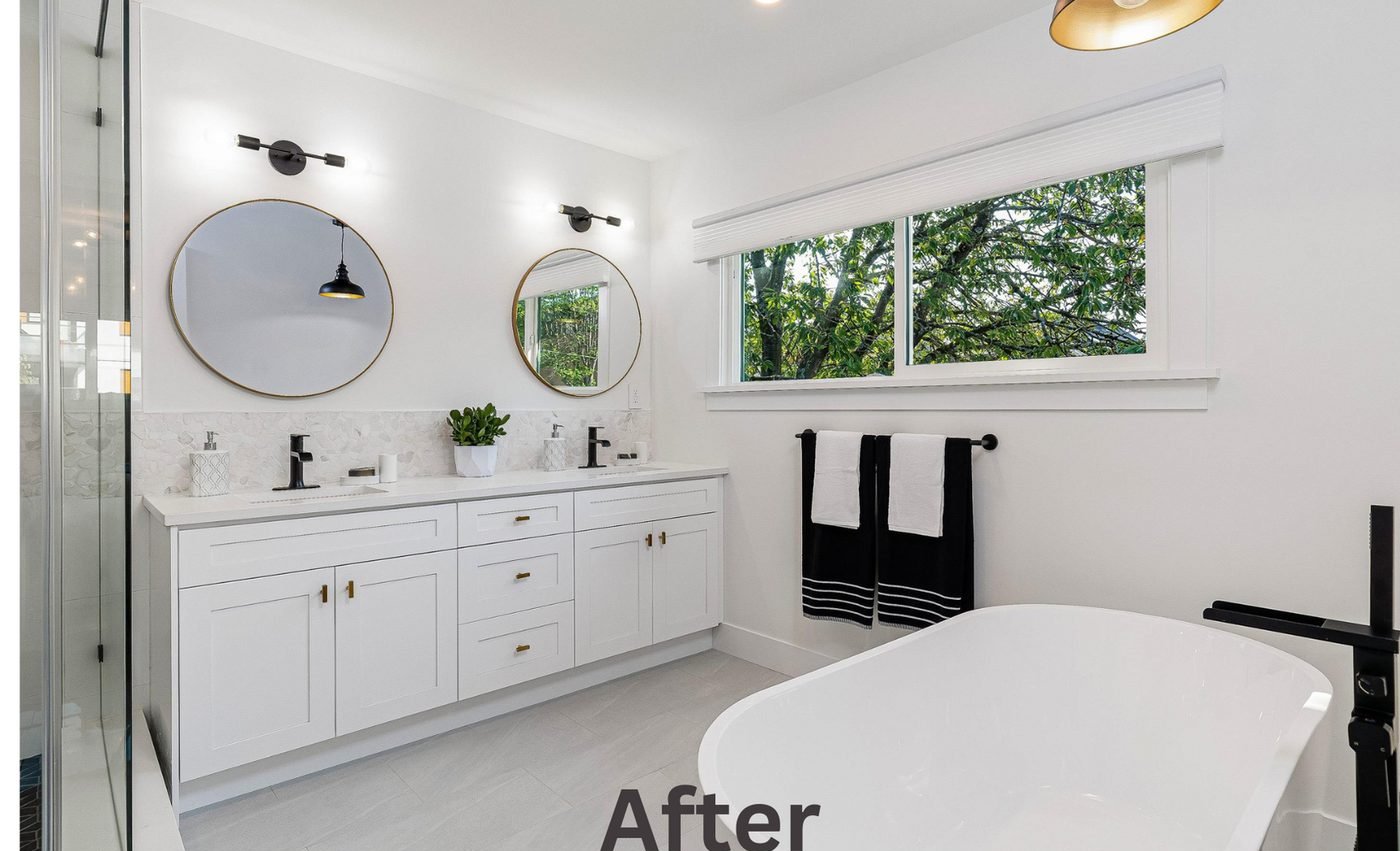 Bathroom after renovation