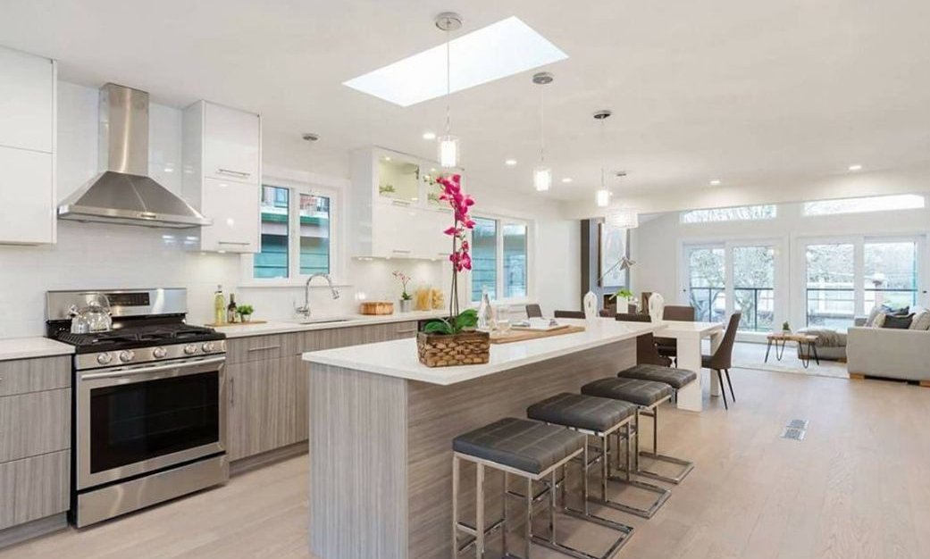 Open Concept with Skylight